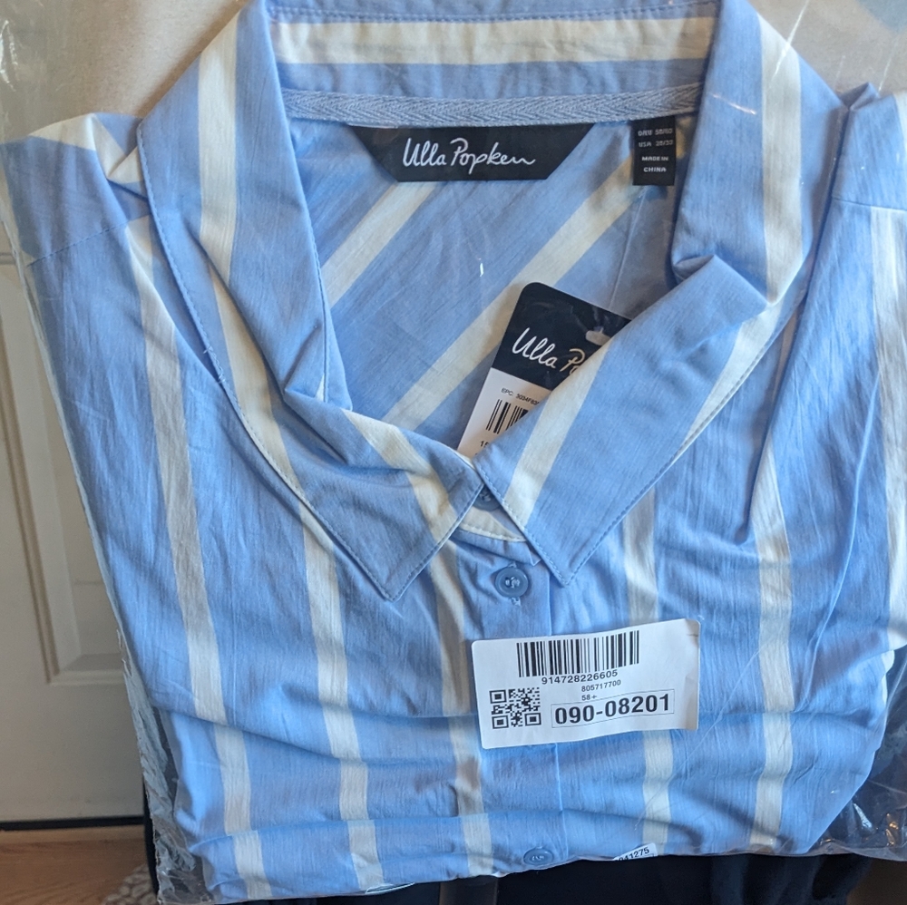 NWT Ulla Popken Button Down Blouse